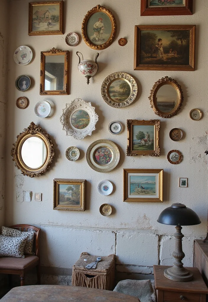 12 Home Wall Decor Ideas for Easy Everyday Upgrades - 9. Vintage Finds and Thrift Store Treasures