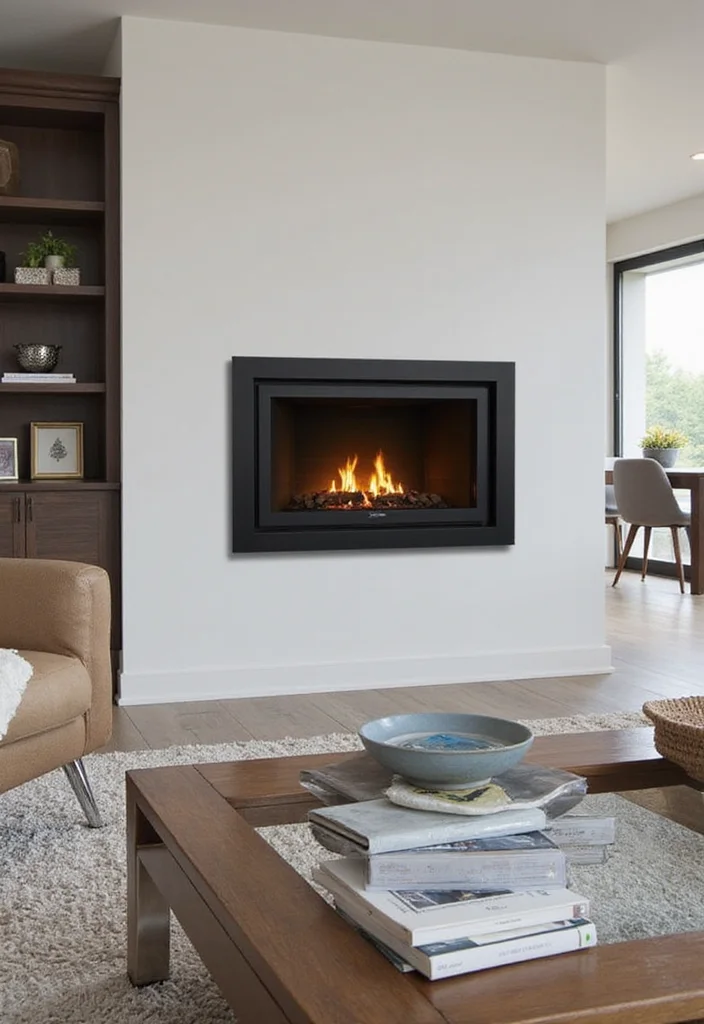 12 Living Room With Fireplace Design Ideas for Strong Cozy Focal Points - 8. Sleek Fireplace Inserts
