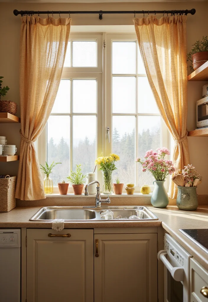 12 Modern Curtain Ideas for Clean Contemporary Interiors - 11. Tie-Up Curtains