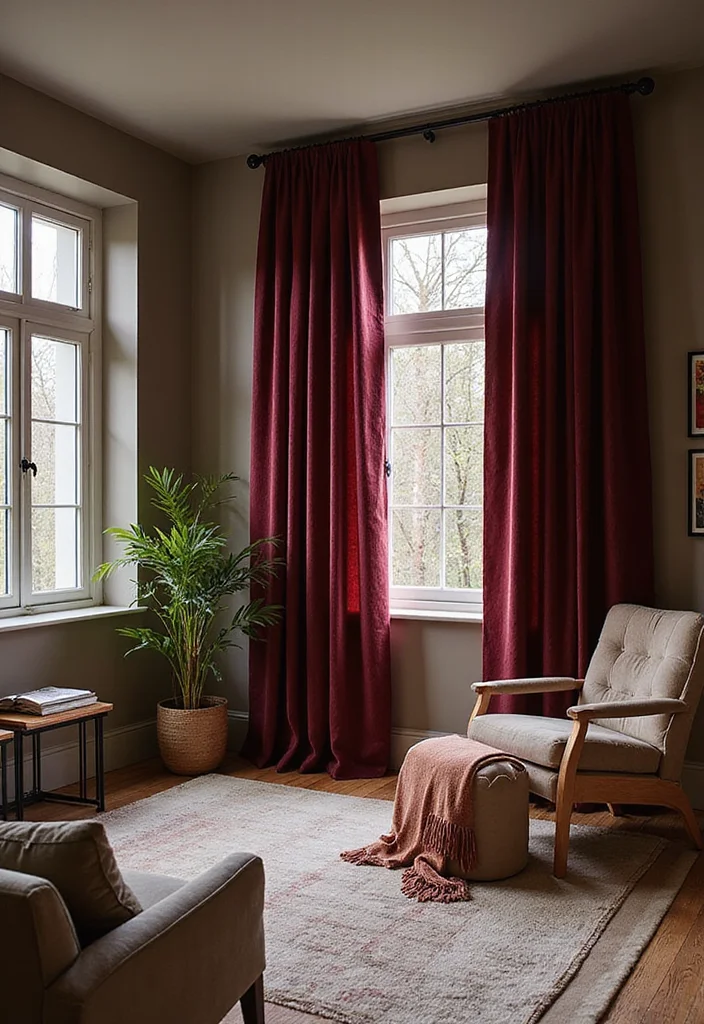 12 Modern Curtain Ideas for Clean Contemporary Interiors - 9. Eco-Friendly Velvet Curtains