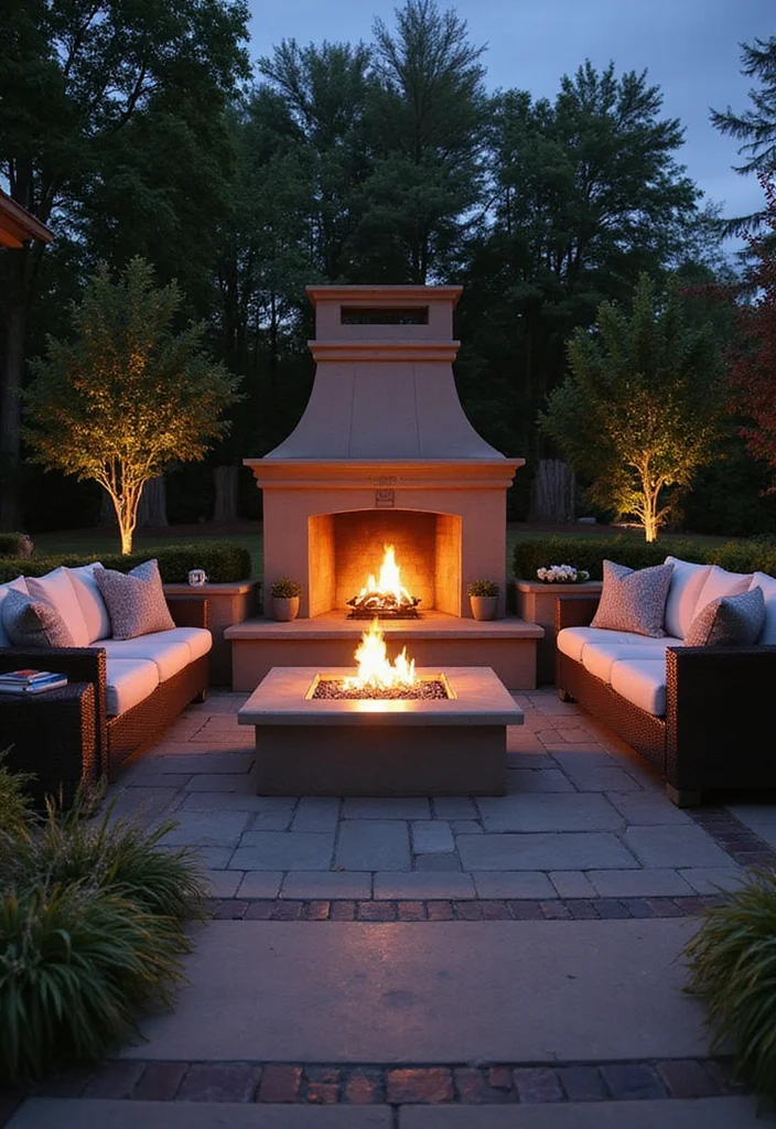 12 Modern Fireplace Ideas for Sleek Minimal Warmth 122 12 Modern Fireplace Ideas for Sleek Minimal Warmth - 12. Outdoor Oasis