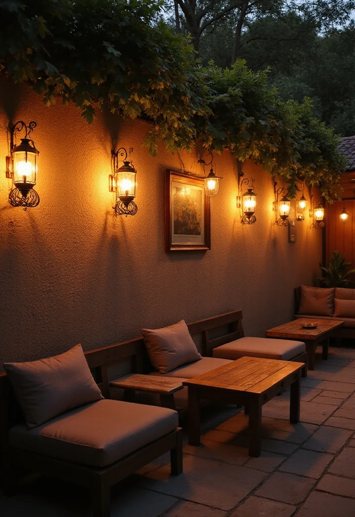 12 Outdoor Wall Decor Ideas for Bold Exterior Style - 5. Wall-Mounted Lanterns