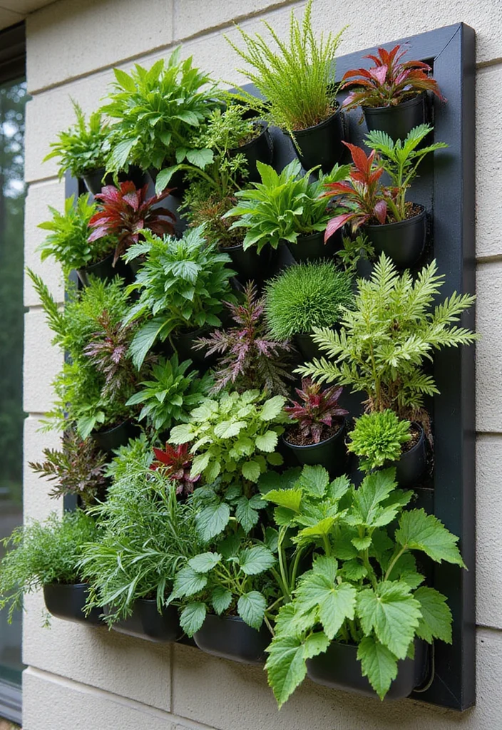 12 Outdoor Wall Decor Ideas for Bold Exterior Style - 9. Vertical Gardens
