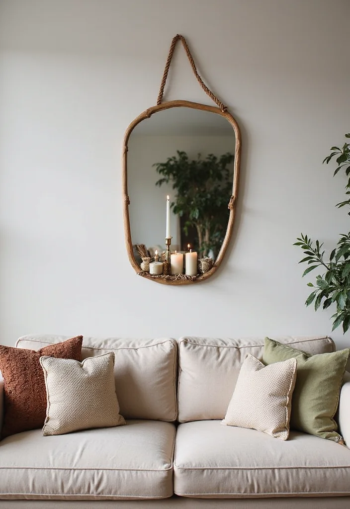 12 Over Sofa Wall Decor Ideas for Strong Living Room Accents 23 12 Over Sofa Wall Decor Ideas for Strong Living Room Accents - 3. Mirrors to Open Up Space