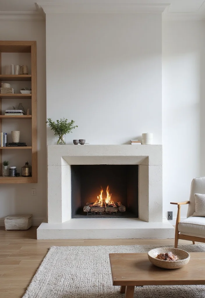12 Remodel Fireplace Ideas for Updated Focal Points - 5. Minimalist Design