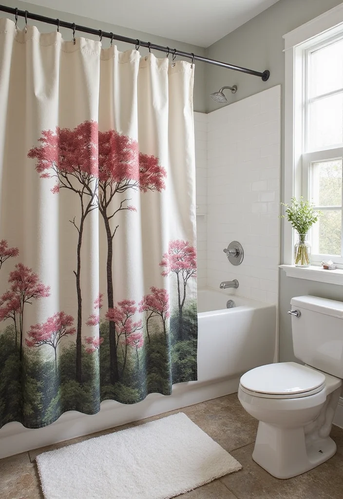 12 Shower Curtain Ideas for a Quick Trendy Refresh - Eco Edition - 10. Customized Touch