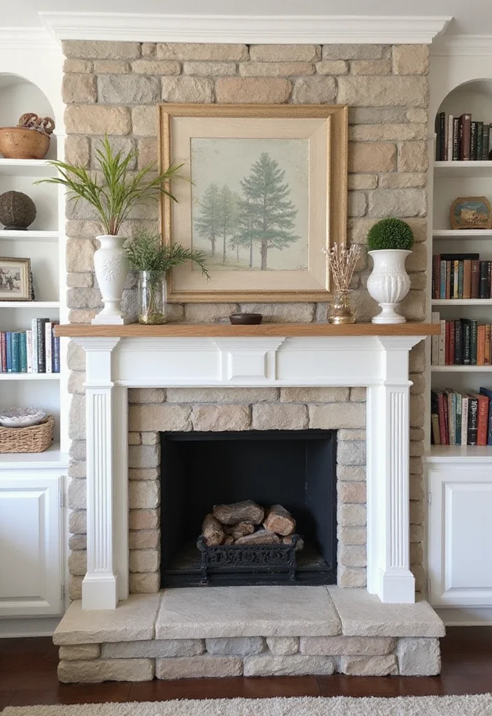 12 Stone Fireplace Ideas for Rustic Timeless Texture 78 12 Stone Fireplace Ideas for Rustic Timeless Texture - 8. Stone Fireplace with Built-In Shelves
