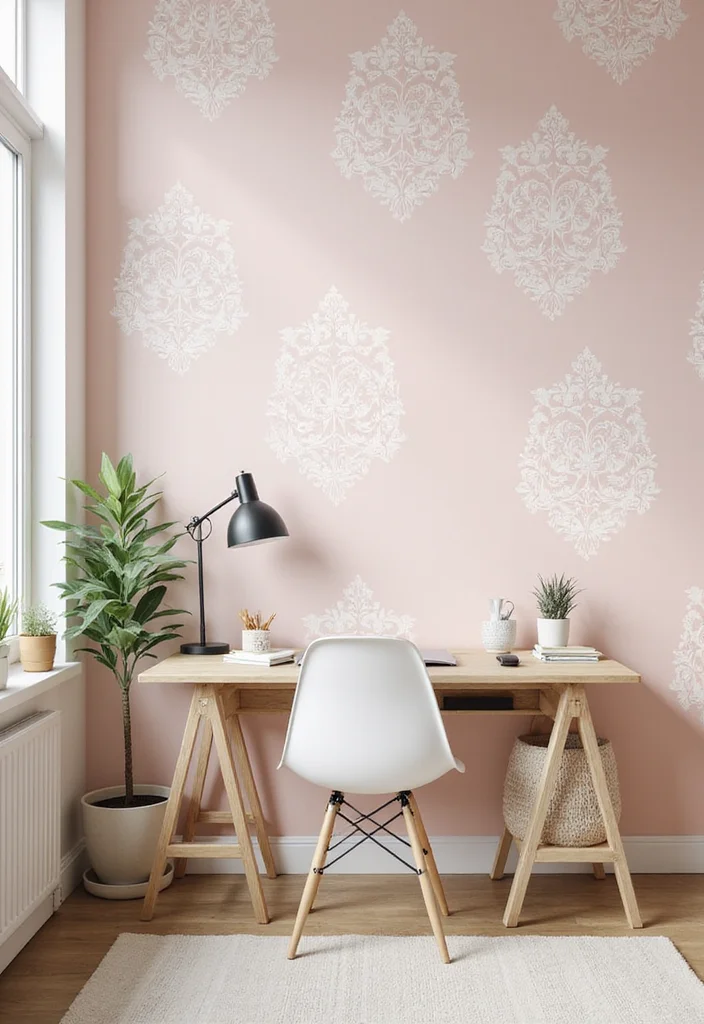 12 Wall Paint Decor Ideas for Creative Easy Transformations 23 12 Wall Paint Decor Ideas for Creative Easy Transformations - 3. Stenciled Patterns for a Personal Touch