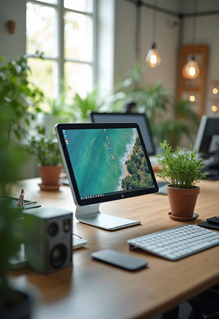 12 Womens Office Decor Ideas for Stylish Motivating Spaces - 12. Sustainable Technology Integration