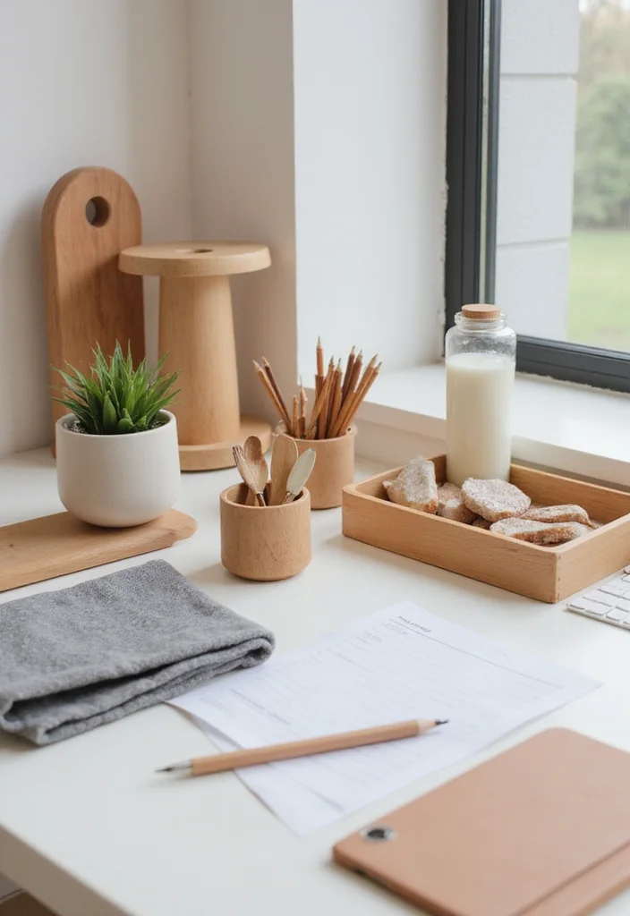 12 Womens Office Decor Ideas for Stylish Motivating Spaces - 3. Eco-Friendly Desk Accessories