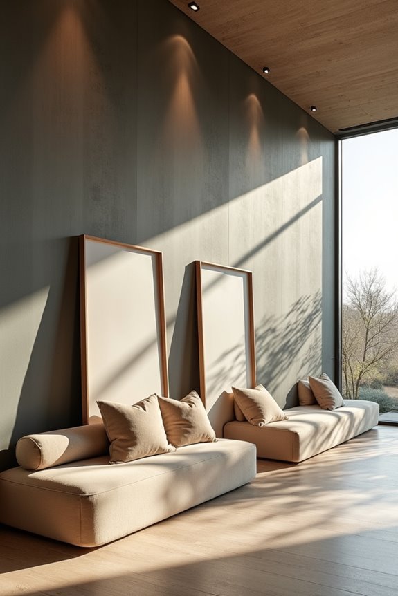 10 Ways to Decorate a Large Wall 8 anchor large wall with low profile furniture
