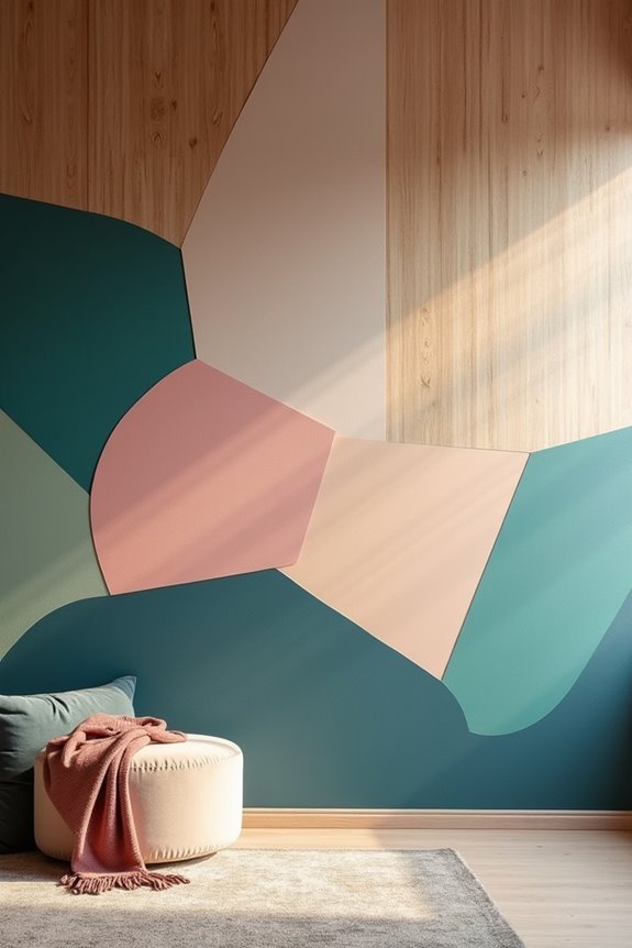 10 Ways to Decorate a Large Wall 6 bold color or mural wall centerpiece