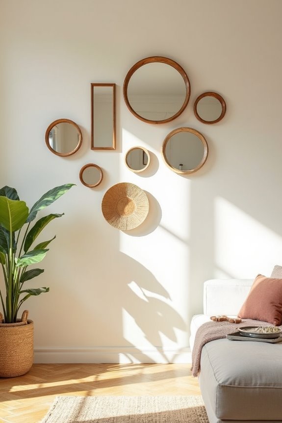 3 DIY Wall Decor Ideas You Can Do This Weekend 2 brighten space with mirrored gallery walls