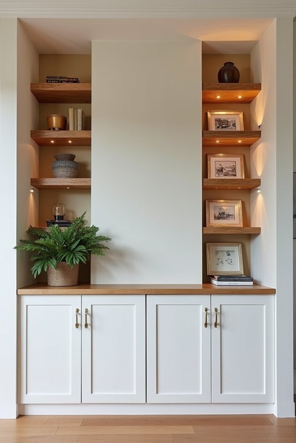 5 Ways to Transform a Blank Wall Into a Focal Point 4 built ins turn blank walls into displays