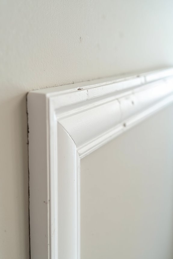 How to Do DIY Decorative Wall Moulding in 10 Steps 8 caulk gaps fill holes level alignment pup7z