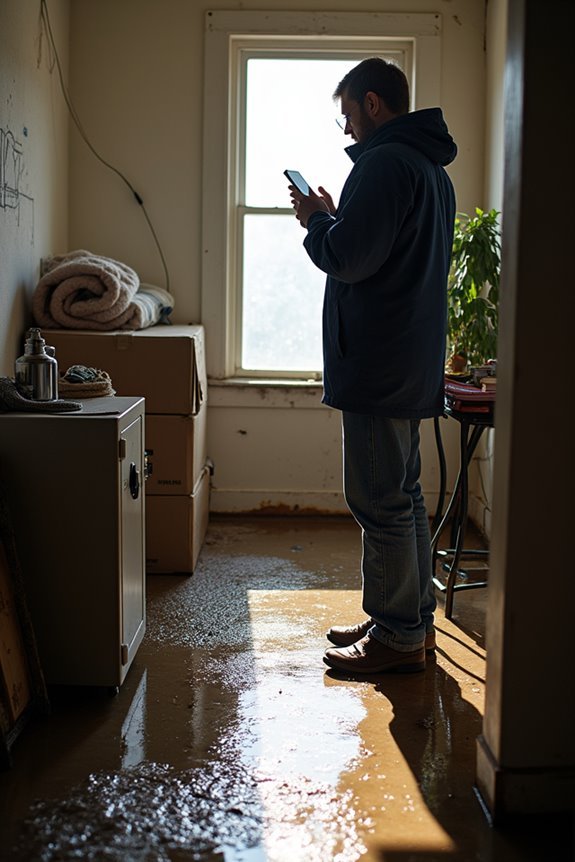 contact insurer file flood claim