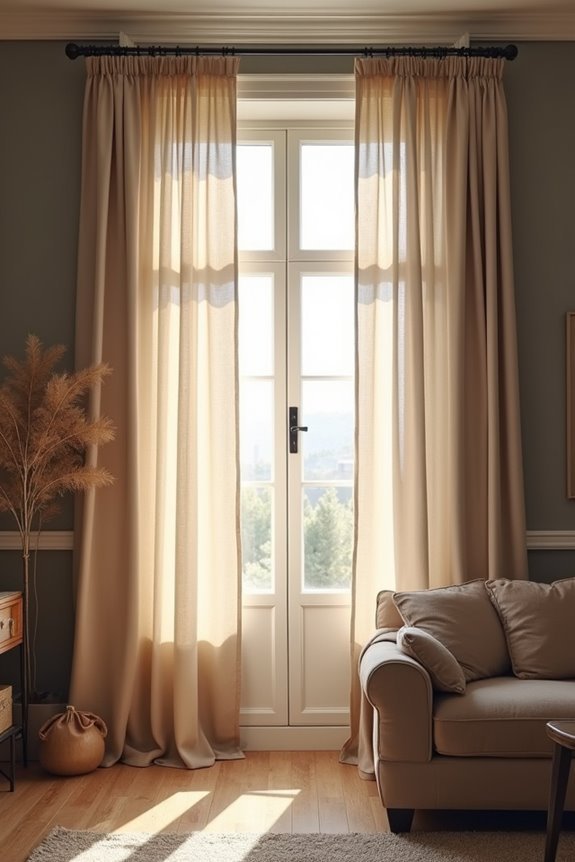 curtains color mood lighting pattern