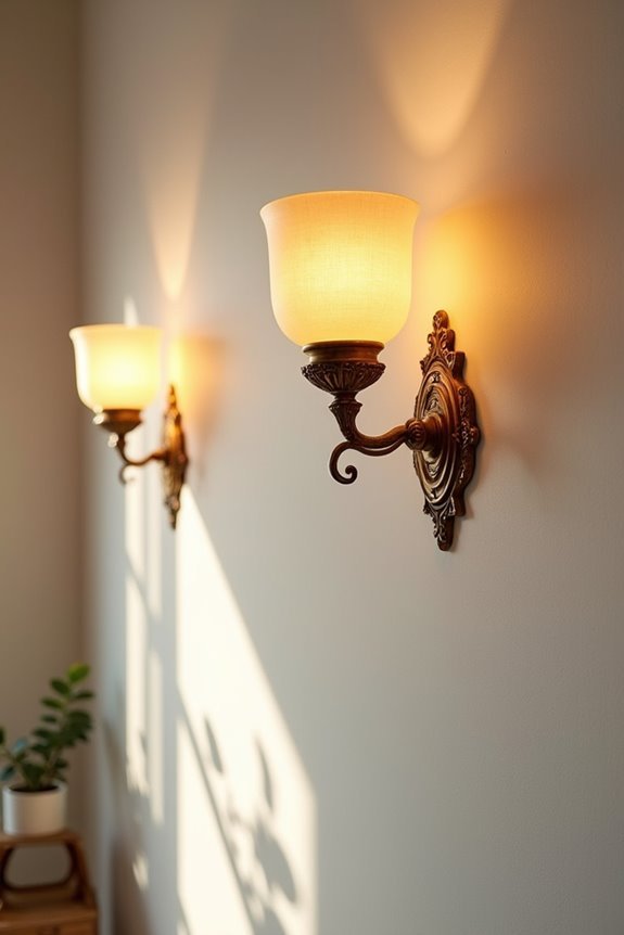 decorative sconces elevate wall ambience