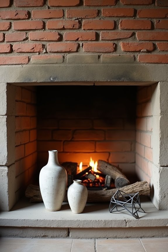 5 Ways to Style a Fireplace Without a Mantle 5 fill the bare fireplace with art