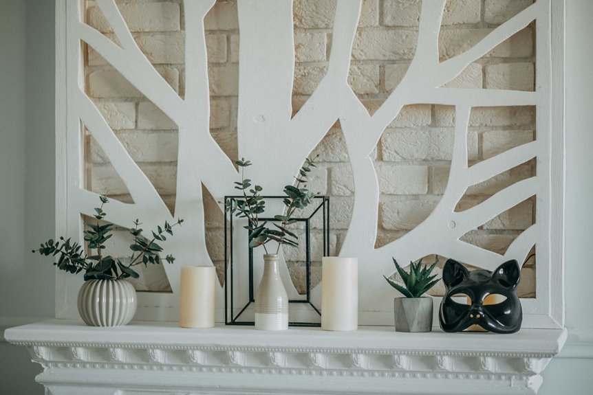 five fireplace mantel decor ideas