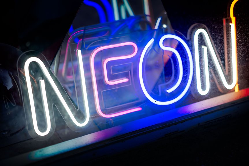 gas used in decorative lighting argon