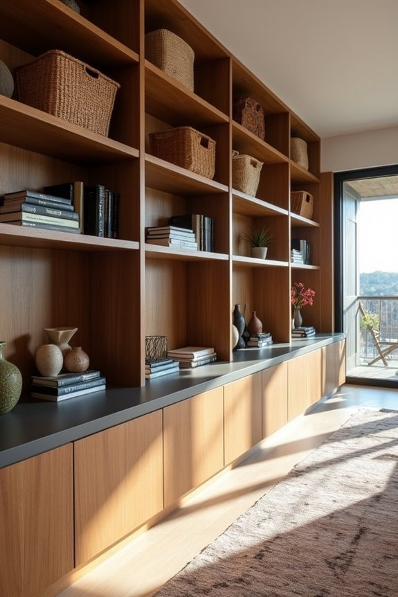 10 Ways to Decorate a Large Wall 5 giant wall shelving gallery