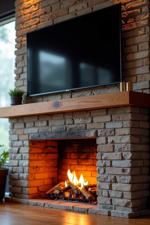 heat safe tv mounting guidance