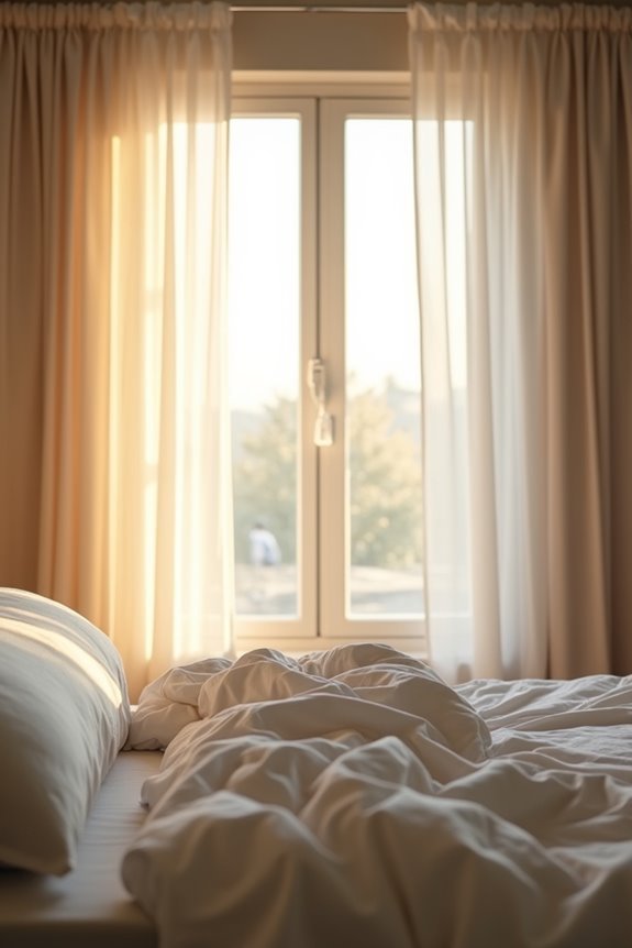 Why Use Curtains Around Your Bed? 3 heavy curtains block light dampen noise