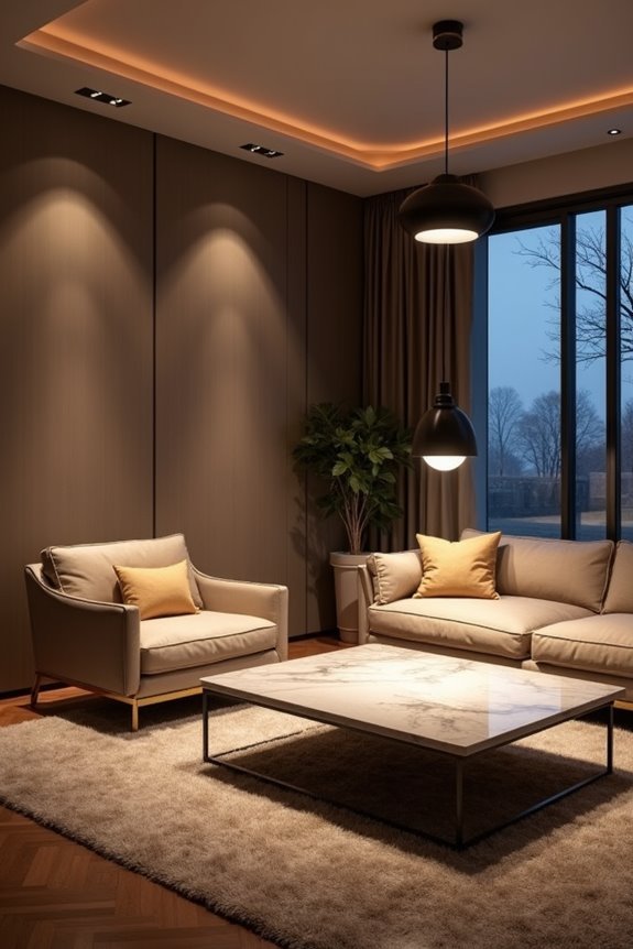 layered lighting eliminates dark zones