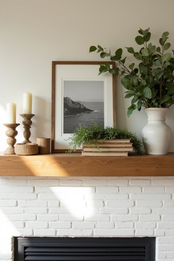 layered mantel with offset depth
