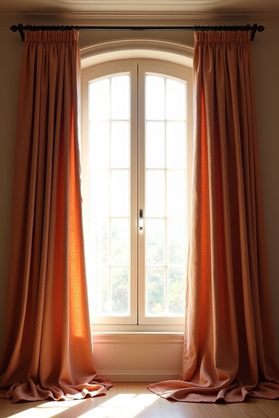 Where Curtains Should Fall: a Length Guide 4 mount rod high and wide four panels