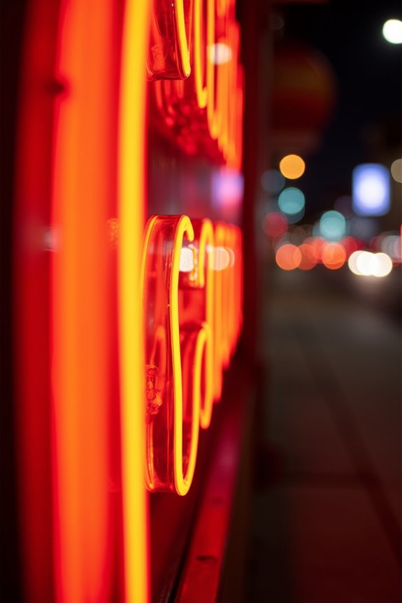 Which Gas Is Used in Decorative Lighting? 2 neon glow from excitation lights