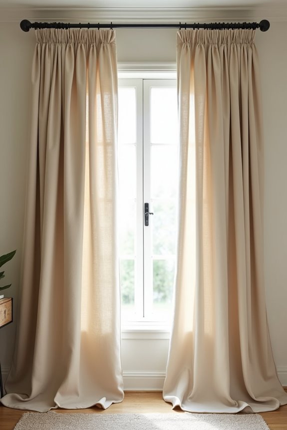 neutral walls versatile curtain options