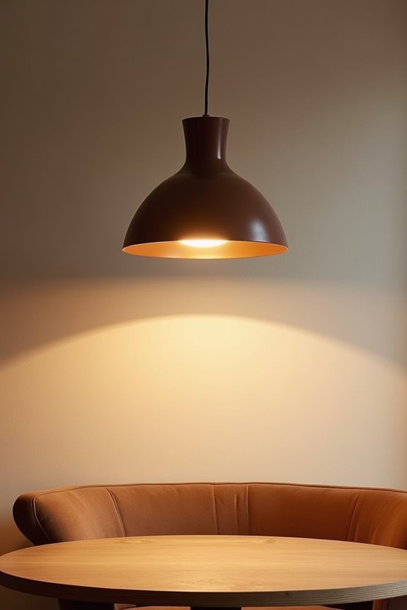 pendant light anchors room above seating