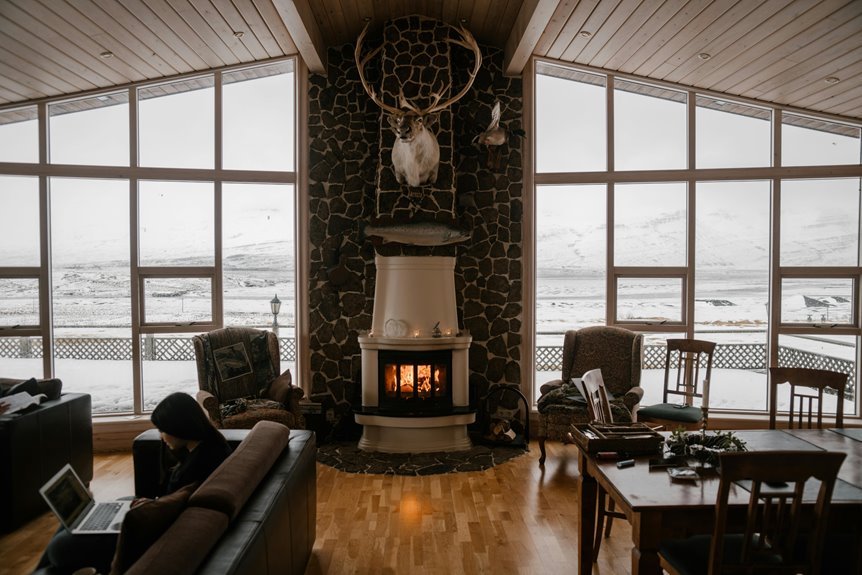 possible fireplace placements in home