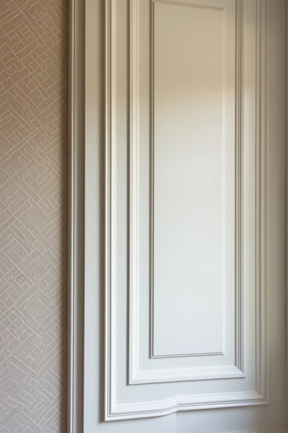 5 Ways to Transform a Blank Wall Into a Focal Point 1 textured walls with sophisticated trim