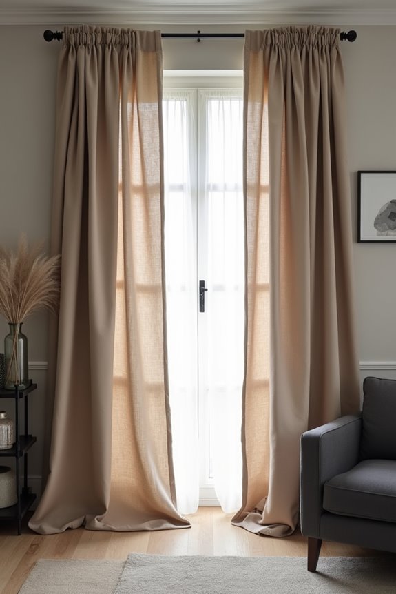wall color guides curtain choice