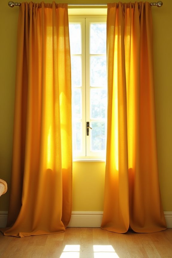 warm rich curtain color options