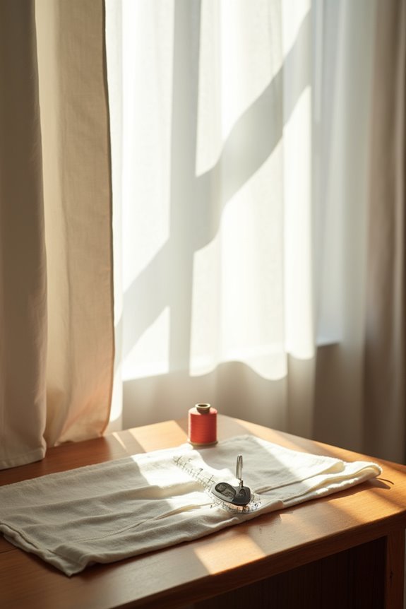 How Can Curtains Be Made at Home? 8 weighted curtain hems hang straight