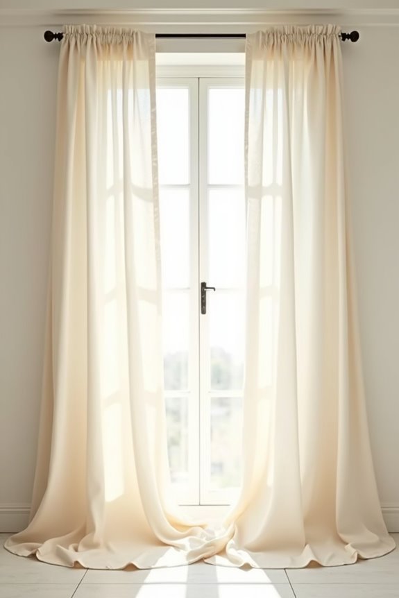 white walls versatile curtain options
